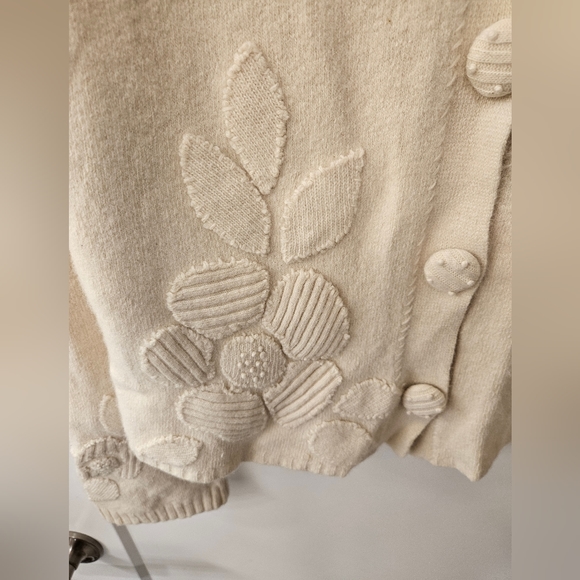 NWOT - Vintage Sigrid Olsen Cardigan -  Cream - Classic - Elegant - Picture 5 of 11